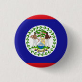 Nationalflagge von Belize Button (Vorderseite)