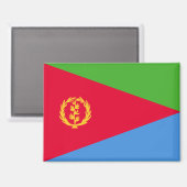 Nationalflagge von Eritrea Rechteckmagnet  Magnet (Vorderseite/Rückseite)