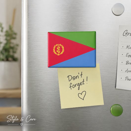 Nationalflagge von Eritrea Rechteckmagnet  Magnet
