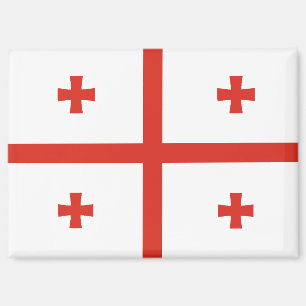 Nationalflagge von Georgien Rechteck-Magnet Magnet