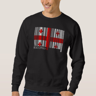 Nationalflagge von Georgien Souvenir für Männer Fr Sweatshirt