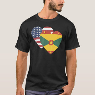 Nationalflagge von Grenada Souvenir für Männer Fra T-Shirt