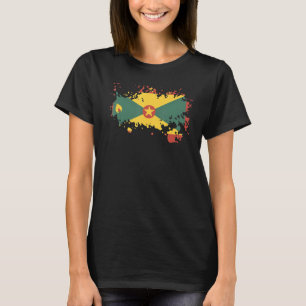 Nationalflagge von Grenada Souvenir für Männer Fra T-Shirt