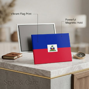 Nationalflagge von Haiti Rechteckmagnet Magnet