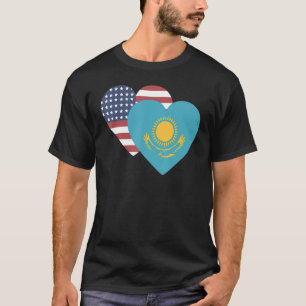 Nationalflagge von Kasachstan Souvenir für Männer  T-Shirt