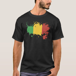 Nationalflagge von Mali Souvenir für Männer Frauen T-Shirt