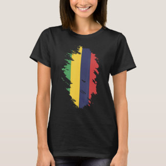 Nationalflagge von Mauritius Souvenir für Männer F T-Shirt