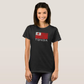 Nationalflagge von Tonga T-Shirt (Vorne ganz)
