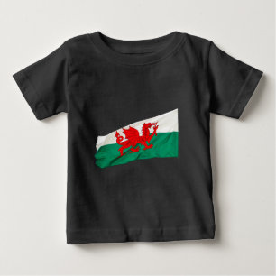 Nationalflagge Wales, Patriotischer Roter Drache Baby T-shirt