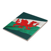 Nationalflagge Wales, Patriotischer Roter Drache Fliese (Seite)