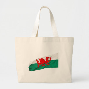 Nationalflagge Wales, Patriotischer Roter Drache Jumbo Stoffbeutel