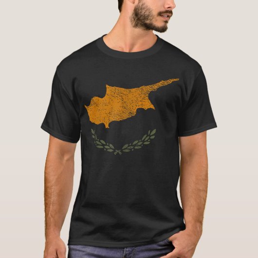 Nationalflagge Zyperns T-Shirt (Vorderseite)