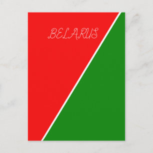 Nationalflaggenfarben von Belarus Postkarte