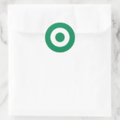 Nationalflaggensymbol der Armee von Nigeria Runder Aufkleber (Tasche)