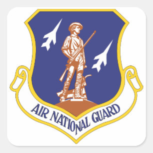 Nationalgarde der Luftwaffe Veteran Quadratischer Aufkleber