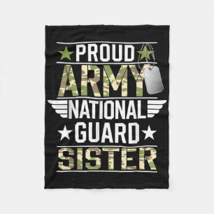 Nationalgarde der Proud-Armee Sister Veterans Day Fleecedecke