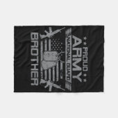 Nationalgarde der Proud Brüderflagge USA Militar Fleecedecke (Vorderseite (Horizontal))