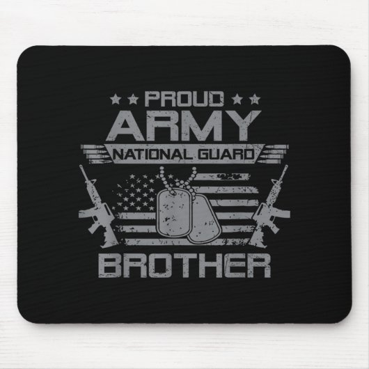 Nationalgarde der Proud Brüderflagge USA Militar Mousepad (Vorne)