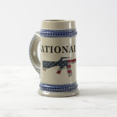 Nationalgarde M16 Stein Bierglas (Vorderseite Links)