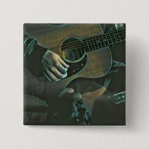 Nationalgitarrengeschenk Button