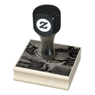 Nationalgitarrengeschenk Gummistempel