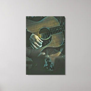 Nationalgitarrengeschenk Leinwanddruck