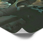 Nationalgitarrengeschenk Poster (Ecke)