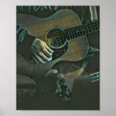 Nationalgitarrengeschenk Poster (Vorne)