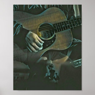 Nationalgitarrengeschenk Poster