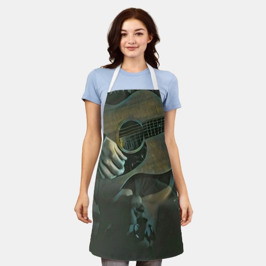 Nationalgitarrengeschenk Schürze (Getragen)