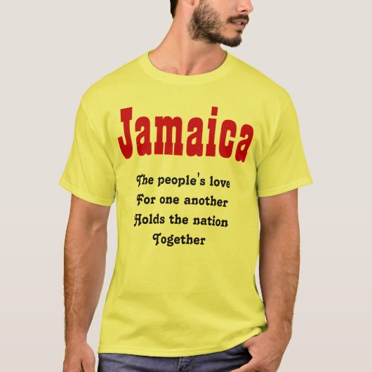 Nationalität der Jamaika-T - Shirt (Vorderseite)