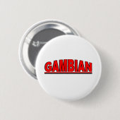 Nationalitäten - "Gambianer " Button (Vorne & Hinten)