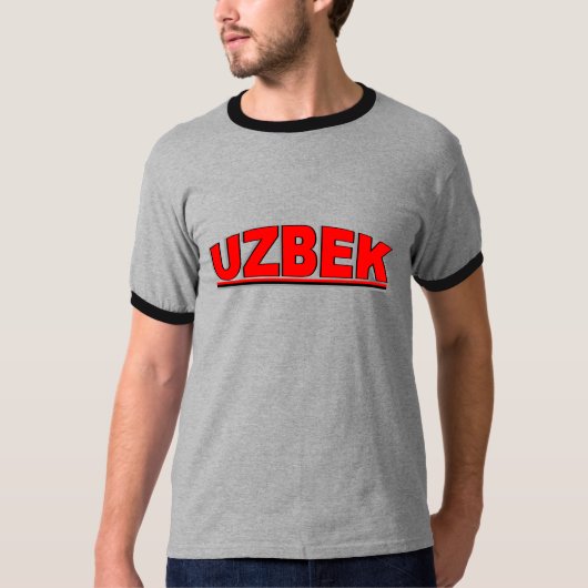 Nationalitäten - "Usbek " T-Shirt (Vorderseite)