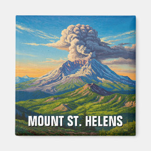 Nationalmonument St. Helens Magnet