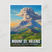 Nationalmonument St. Helens Postkarte (Vorderseite)