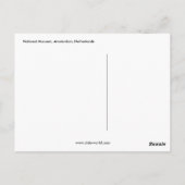 Nationalmuseum, Amsterdam, Niederlande Postkarte (Rückseite)