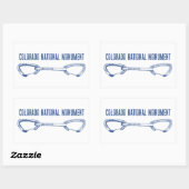 Nationalmuseum Colorado Wandern Rechteckiger Aufkleber (Blatt)