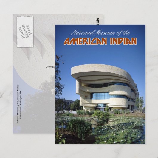 Nationalmuseum des Amerikanischen Ureinwohners Postkarte (Vorne/Hinten)