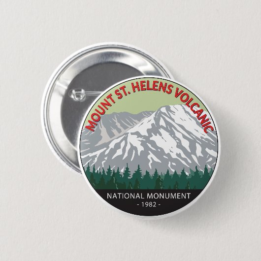 Nationalmuseum St. Helens Vintag Button (Vorne & Hinten)