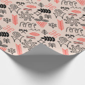 Nationalmuster im ukrainischen Stil Geschenkpapier (Ecke)