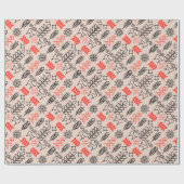 Nationalmuster im ukrainischen Stil Geschenkpapier (Flach)