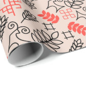 Nationalmuster im ukrainischen Stil Geschenkpapier (Rolleneckpunkt)