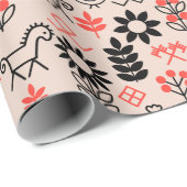 Nationalmuster im ukrainischen Stil Geschenkpapier (Rolleneckpunkt)