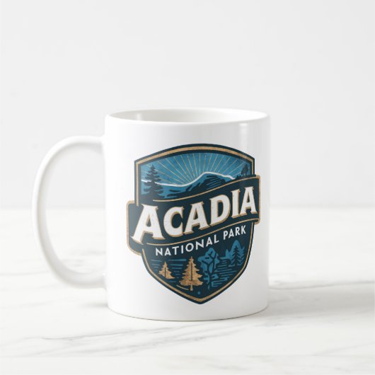 Nationalpark Acadia Emblem Kaffeetasse (Links)