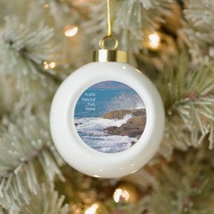 Nationalpark Acadia Keramik Kugel-Ornament