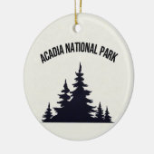 Nationalpark Acadia Keramik Ornament (Links)