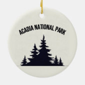 Nationalpark Acadia Keramik Ornament (Hinten)
