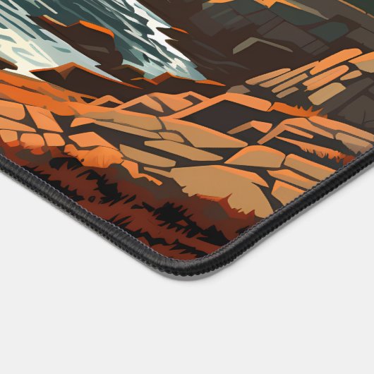 Nationalpark Acadia Kunst, Dichtung und Musik Schreibtischunterlage (Ecke)