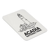 Nationalpark Acadia Lighthouse Kunst, Dichtung und Magnet (Rechte Seite)