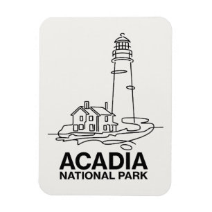 Nationalpark Acadia Lighthouse Kunst, Dichtung und Magnet